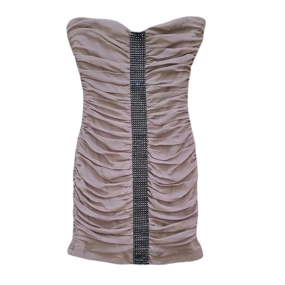 Forever21 Mocha Brown Ruched Bodycon Dress